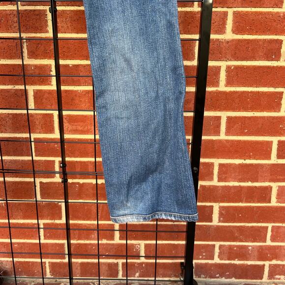 Red Valentino Double Button Straight Leg Stretch Denim Jeans, IT 44 US 6 - Picture 10 of 10